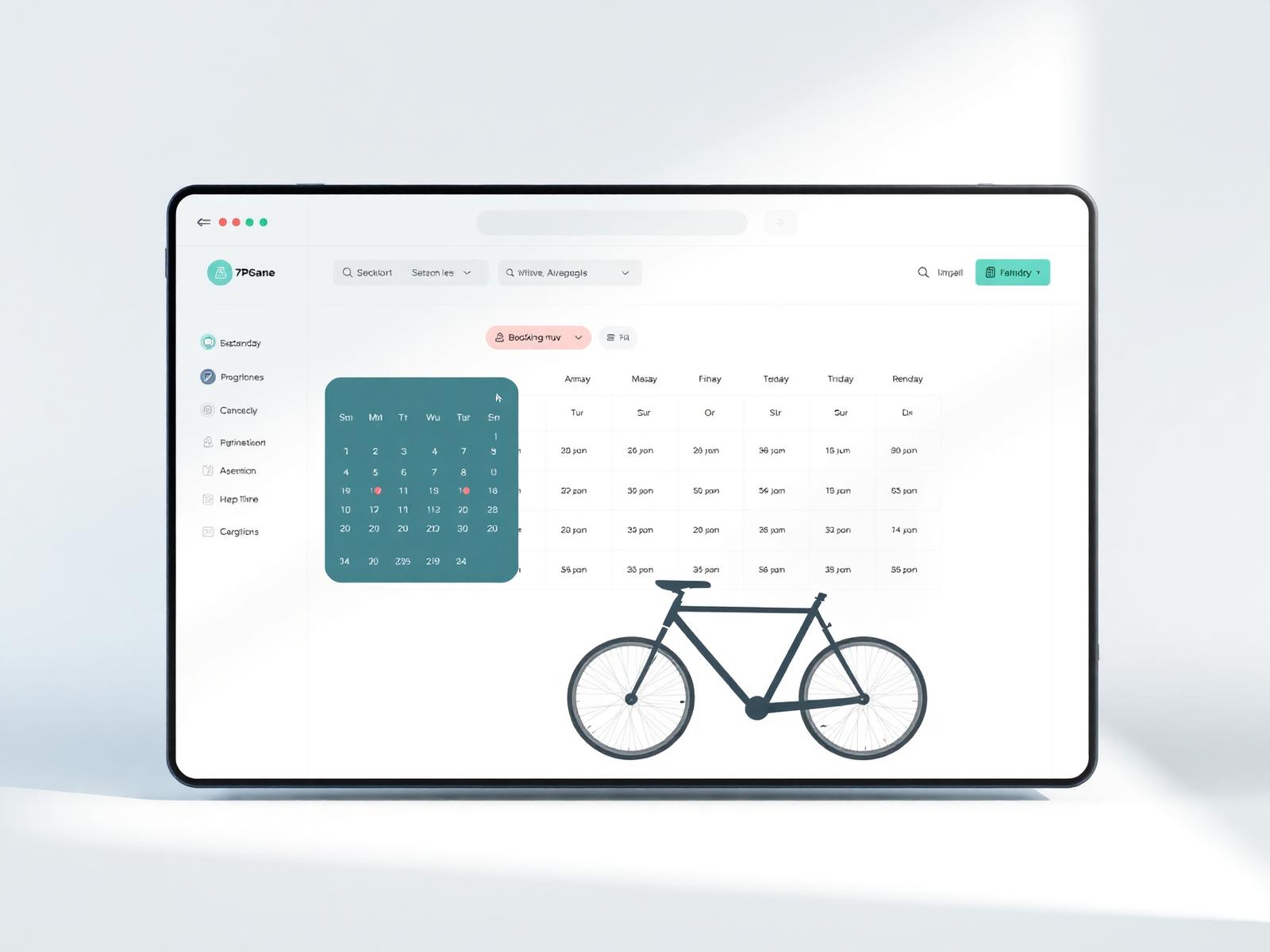 Custom online booking dashboard for a small business